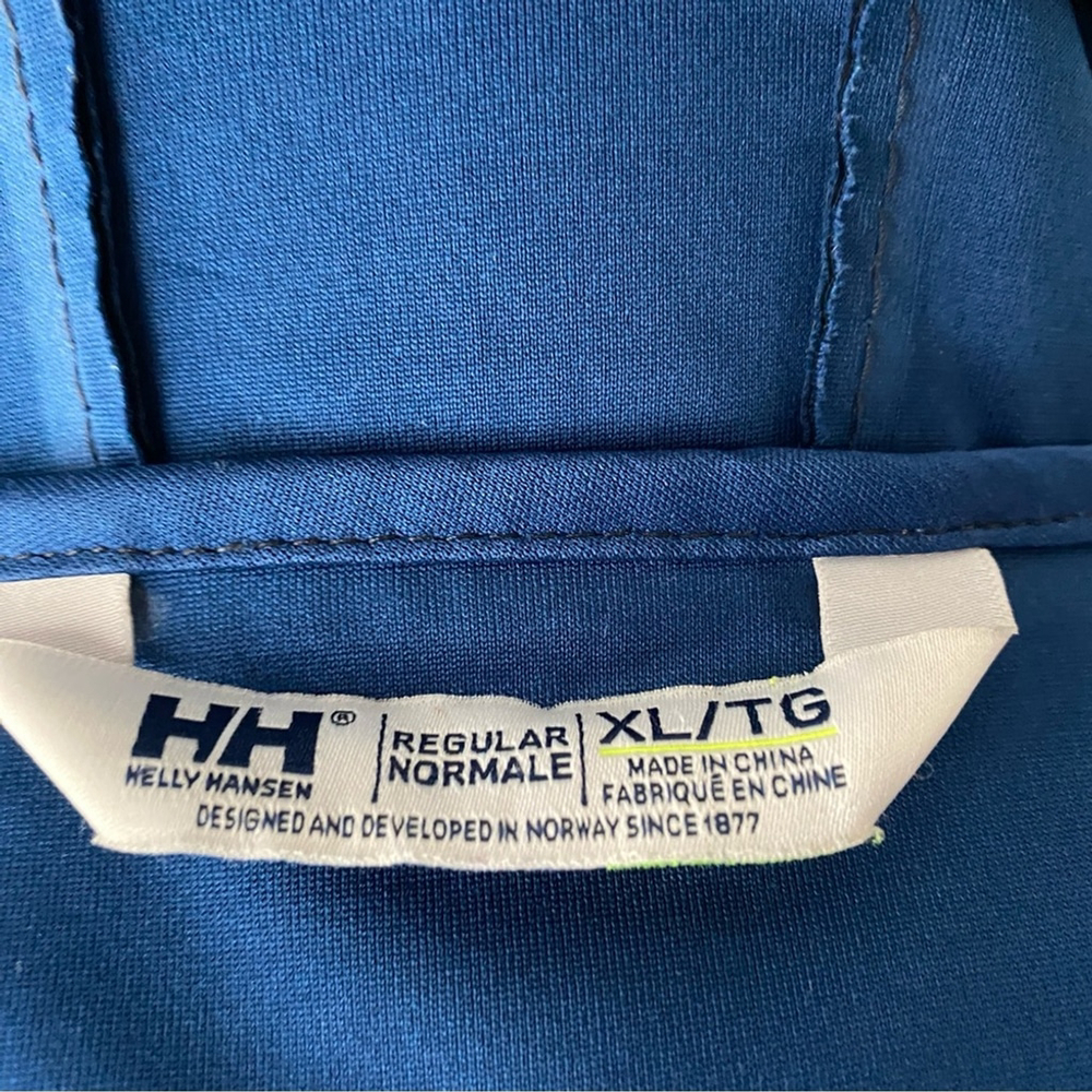 Helly Hansen Kirkwall II Women’s Raincoat Navy Blue Hooded Vented - XL - Picture 16 of 17